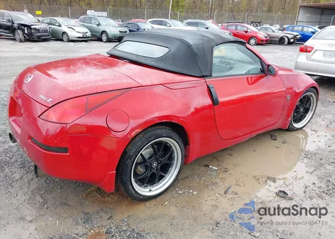 2004 Nissan 350Z Enthusiast из США, поврежденный, VIN JN1AZ36A04T011275